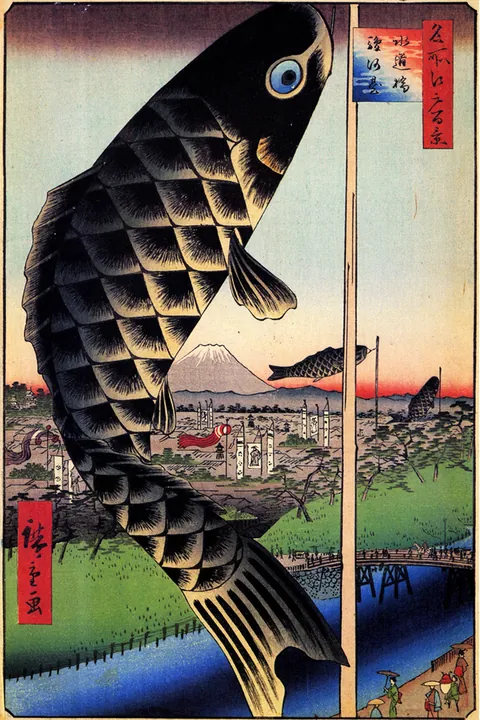 水道橋駿河台 / 歌川広重
