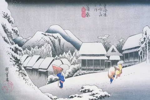東海道五十三次 蒲原 / 歌川広重