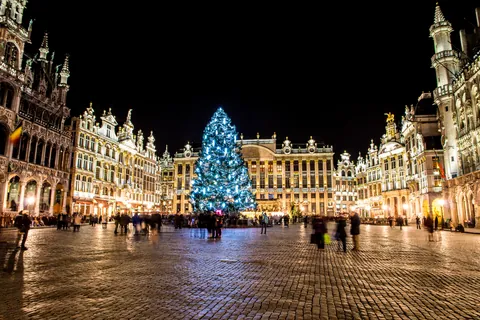 Grand-Place de Bruxelas no inverno