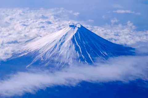 De Fuji boven de wolken