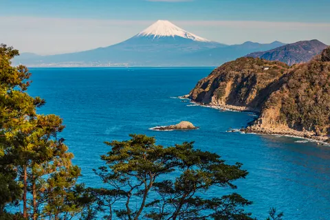 De Fuji vanaf West-Izu, Shizuoka