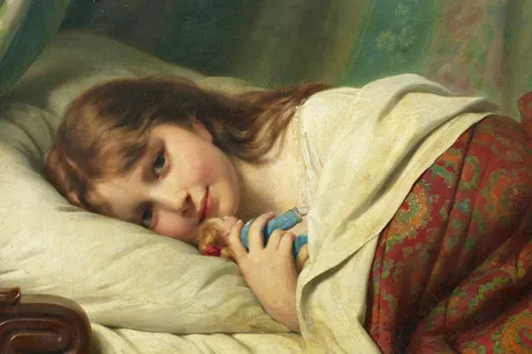 Meisje met pop / Fritz Zuber-Bühler