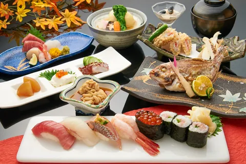 Sushi en kaiseki (traditioneel Japans diner)