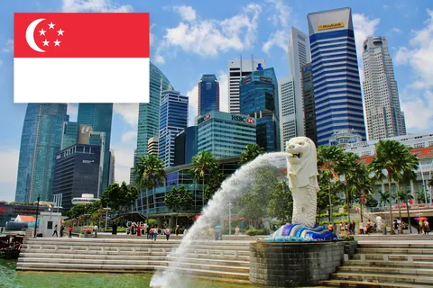 Republiek Singapore Merlion Park