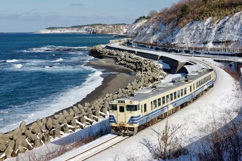 冬の日本海 / 青森県