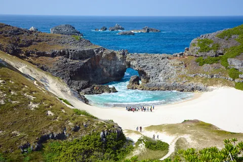 Stagno Ōgi sull'isola di Minamijima