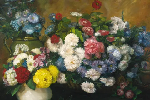 三つの花瓶の花 / アルベール・デュボワ=ピエ