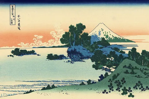 La Plage de Shichiri dans la province de Sagami