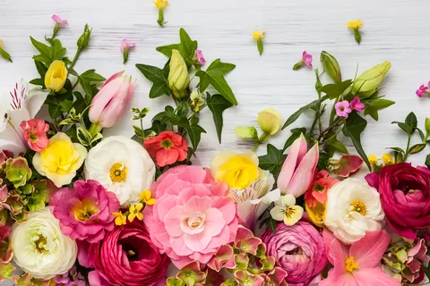 Arranjo floral de parede