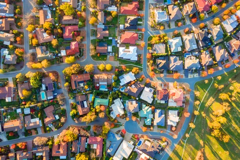 Quartiere residenziale nella periferia australiana