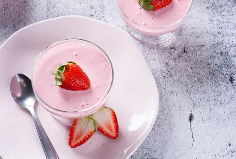 Aardbeienmousse