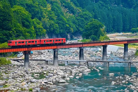 玖珠川と沈下橋