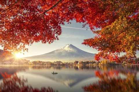 Kawaguchi-See und Fuji, Yamanashi