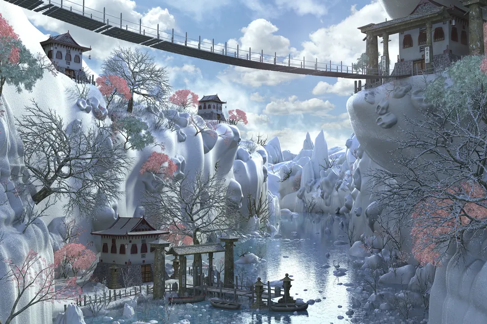 El lienzo digital 2 Mundos de fantasía