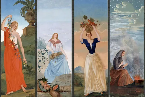 Lente, zomer, herfst, winter / Paul Cézanne