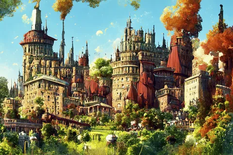 Het kasteel op de open plek