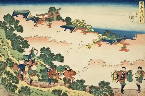 Snow, Moon, and Flowers / Cherry Blossoms at Yoshino