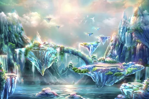 Islas flotantes esmeralda