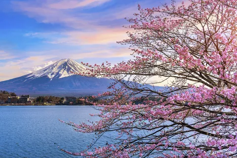 Lago Kawaguchi, Japón