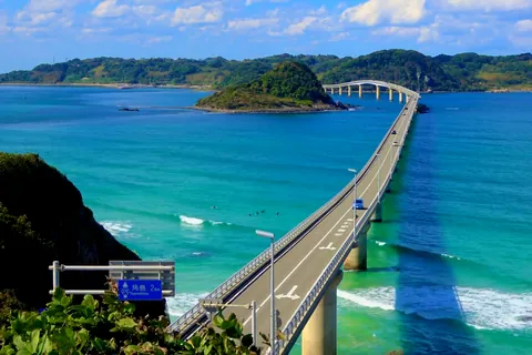 【動く】橋のある風景